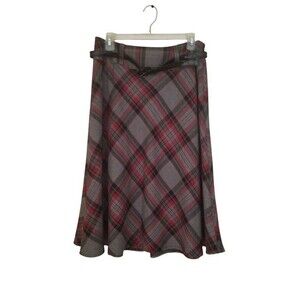 East 5th Women’s Plaid Skirt - Red, Gray & Black (Size 10)
